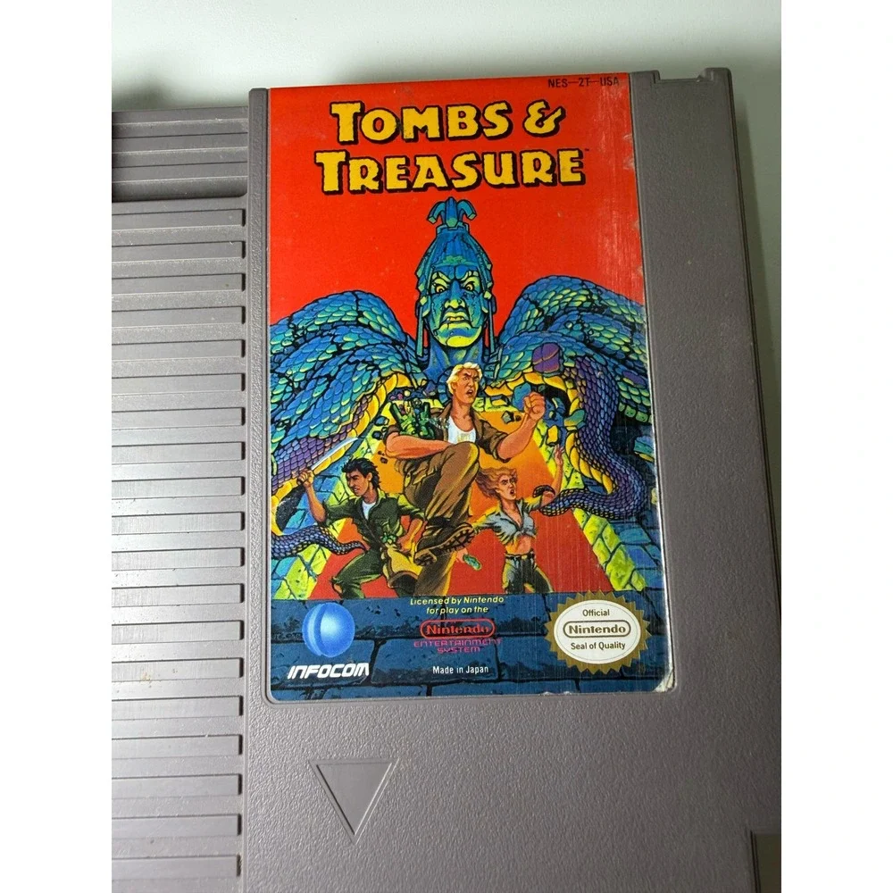 Tombs & Treasure Nintendo NES Video Game Cartridge NES-2T-USA Infocom 1991